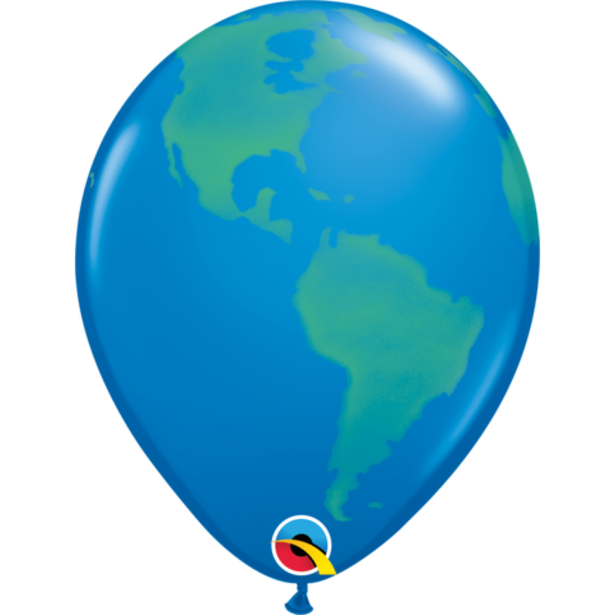 World Globe Print Latex Balloon