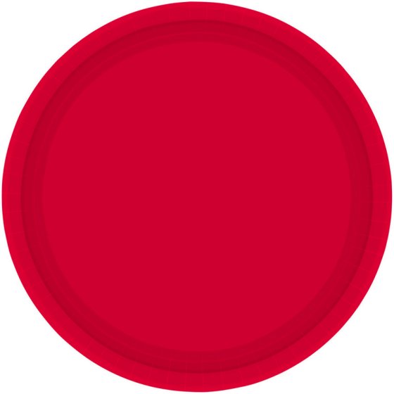 Apple Red Paper Lunch Plates - FSC