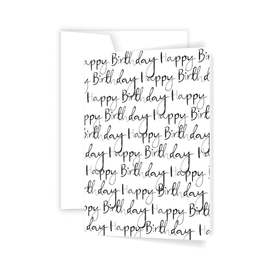 Happy Birthday Script Greeting Card