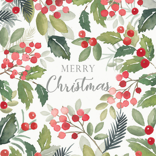 Merry Berry Christmas Lunch Napkins