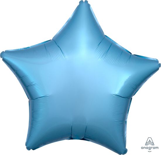 Metallic Pearl Pastel Blue Star Foil Balloon