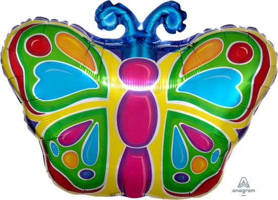 Bright Butterfly Junior Foil Shape Balloon