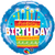 Birthday Cake Blue Foil Balloon