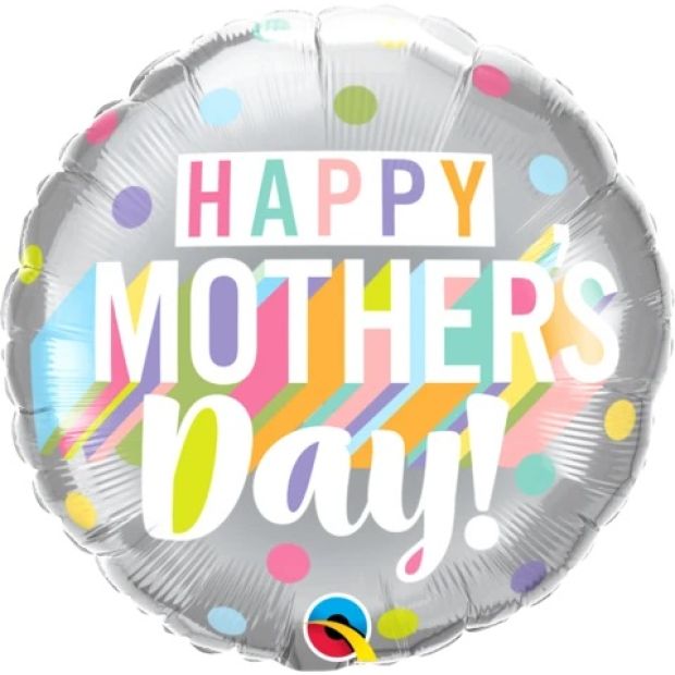 Big Pastel Dots Mother's Day Foil Balloon