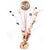 Number 80 Rose Gold & White Centrepiece Weight