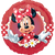 Red Minnie Mouse With Daisies Foil Balloon