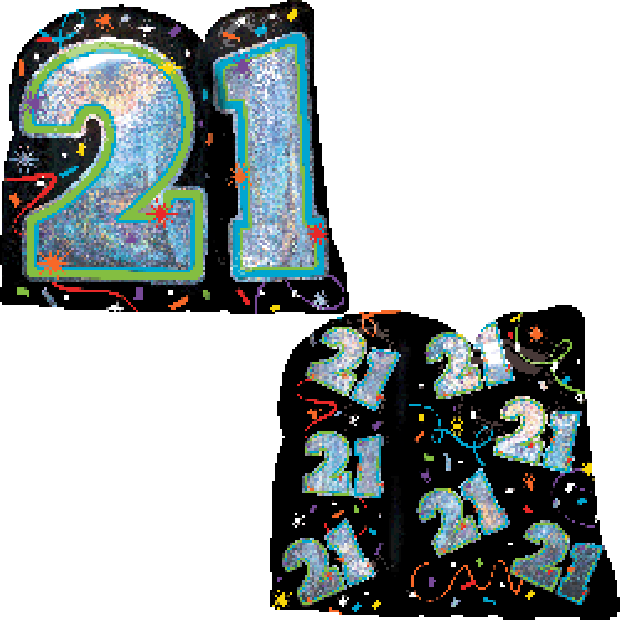 21 Brilliant Birthday Foil Balloon Shape