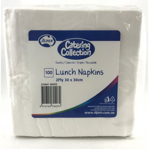 White Lunch Napkins (100)