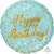 Holographic Woo Hoo Happy Birthday Foil Balloon