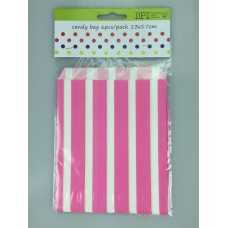 Pink Candy Stripe Paper Gift Bag