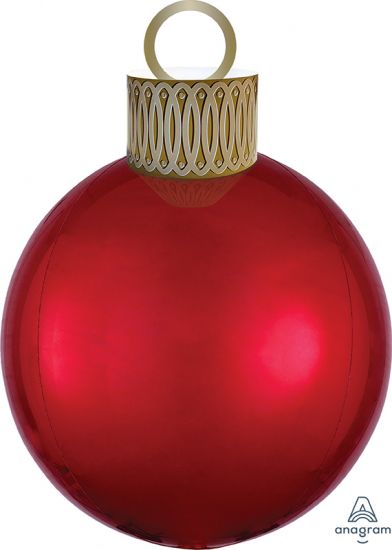 Red Orbz Ornament Foil Balloon Kit