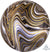 Marblez Black and Gold Orbz Foil Balloon