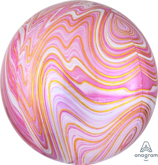 Marbelz Pink Orbz Foil Balloon
