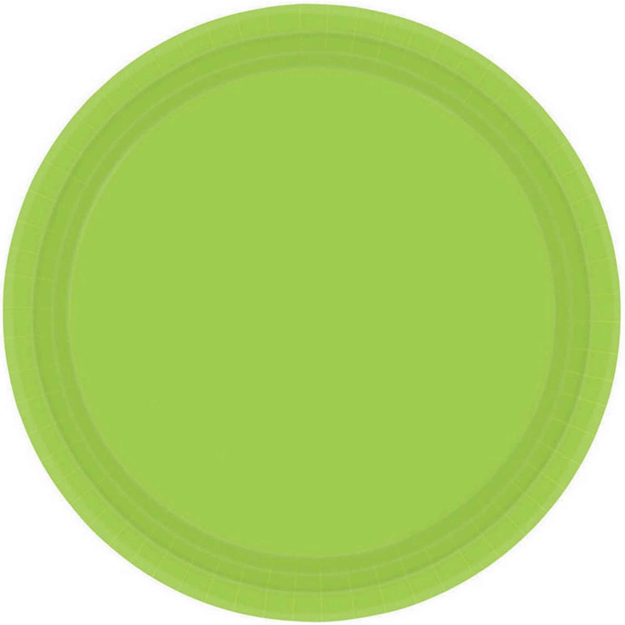 Kiwi (Lime) Paper Dinner Plates