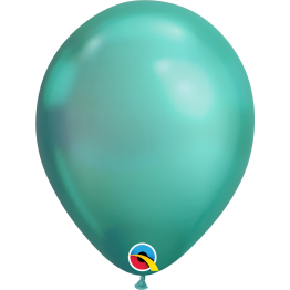 Chrome Green Latex Helium Balloon