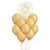 Lots of Gold Confetti Mini Jumbo Balloon Bouquet