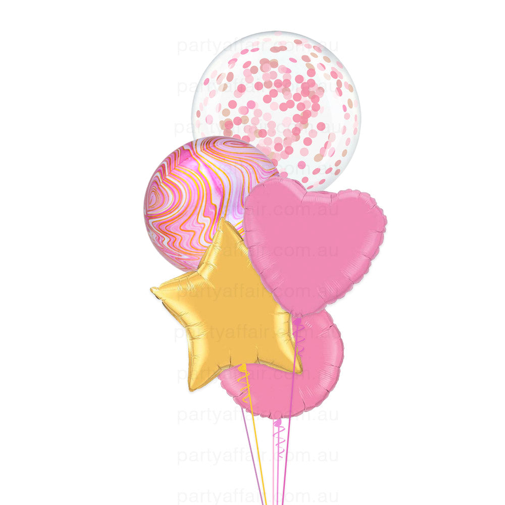 To My Love Confetti Mini Jumbo Balloon Bouquet