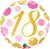 18 Pink & Gold Dots Foil Balloon