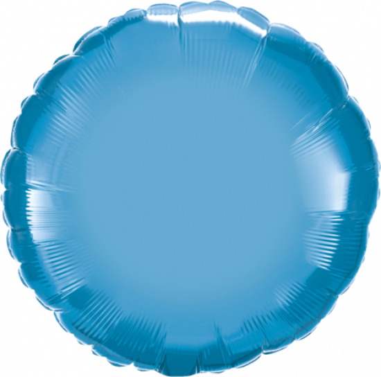 Chrome Blue Round Foil Balloon