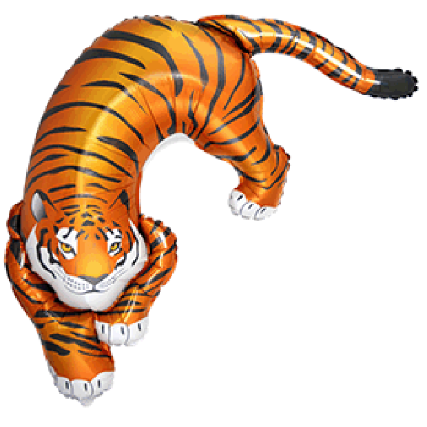 Wild Tiger Foil Balloon Shape