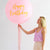 Pink With Gold Happy Birthday Print Jumbo Latex Helium Balloon