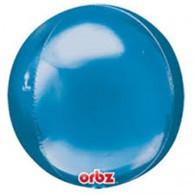 Blue Metallic Orbz Foil Balloon 