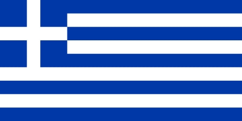 Greek Flag Cloth Hand Waver
