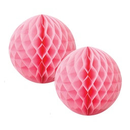Pink Paper Honeycomb Ball - 15cm