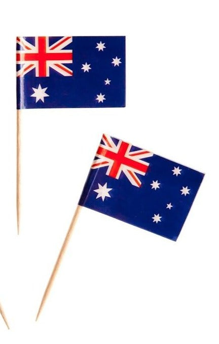 Australian Flag Canape Picks - 20