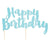 Happy Birthday' Blue Foil Cake Topper