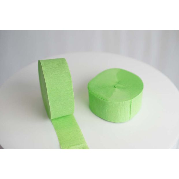 Spring Green Crepe Paper Streamer
