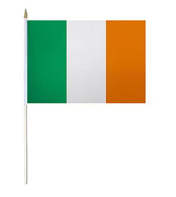 Irish Flag Cloth Hand Waver