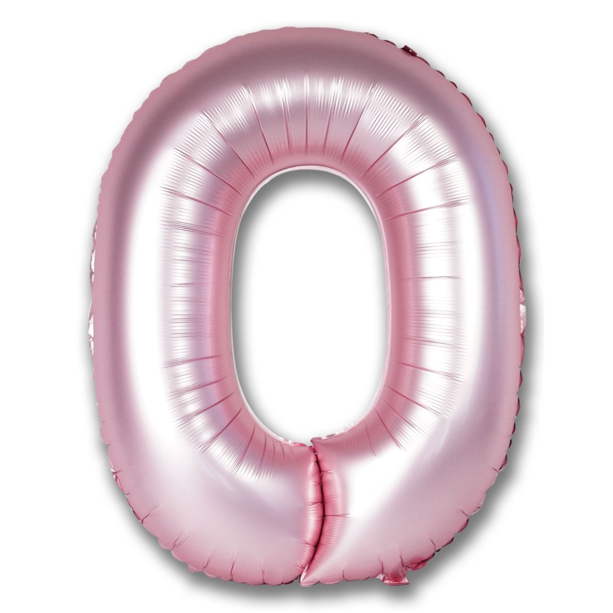 Chrome Light Pink Number 0 Zero Large Foil Balloon