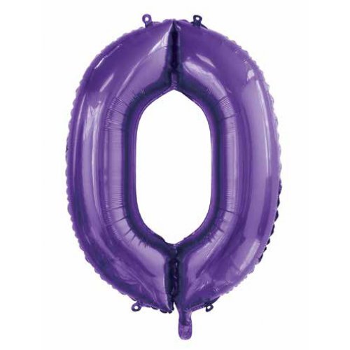 Purple Foil Number Balloon 86cm - Choose Your Number