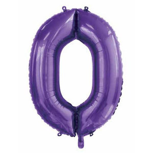 Purple Foil Number Balloon 86cm - Choose Your Number