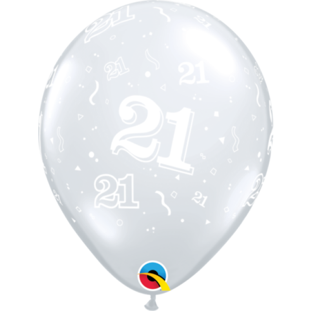 Clear 21 Printed Latex Balloon