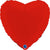 Matte Red Heart Foil Balloon