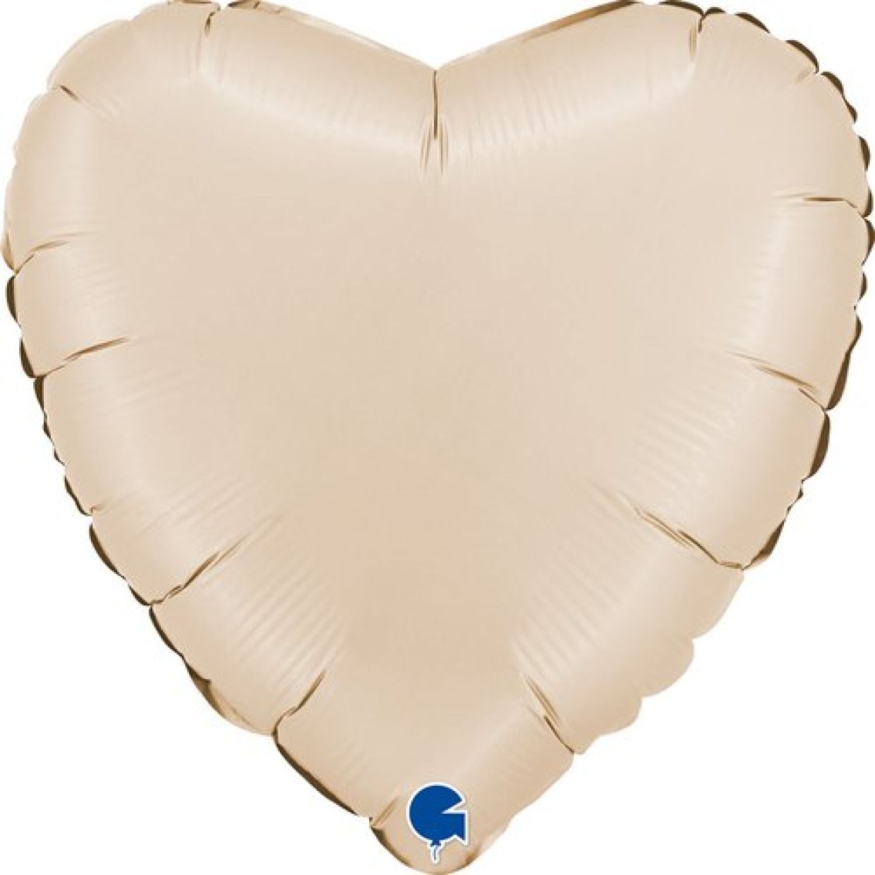Satin Cream Heart Foil Balloon