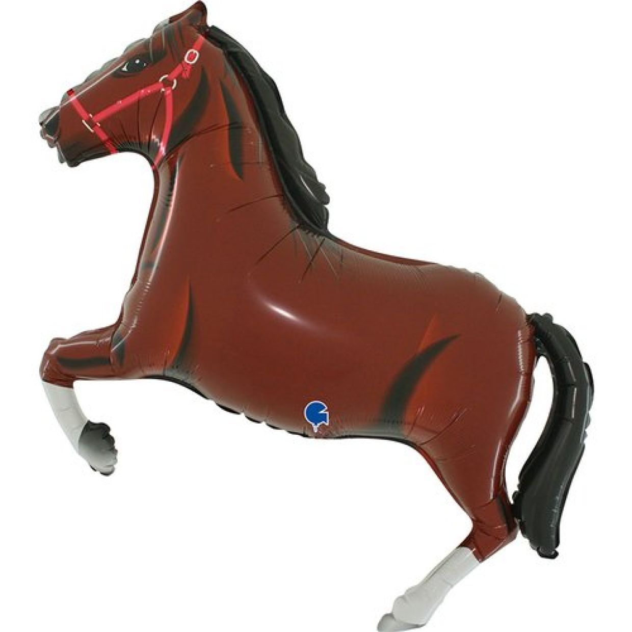 Dark Brown Horse Foil Balloon Shape