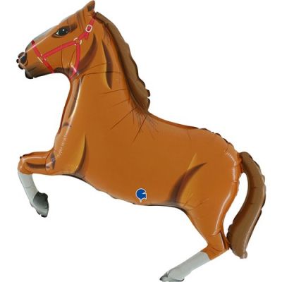 Light Brown Horse Foil Balloon Shape