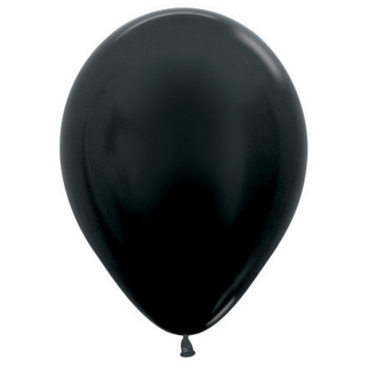 Metallic Black Latex Helium Balloon