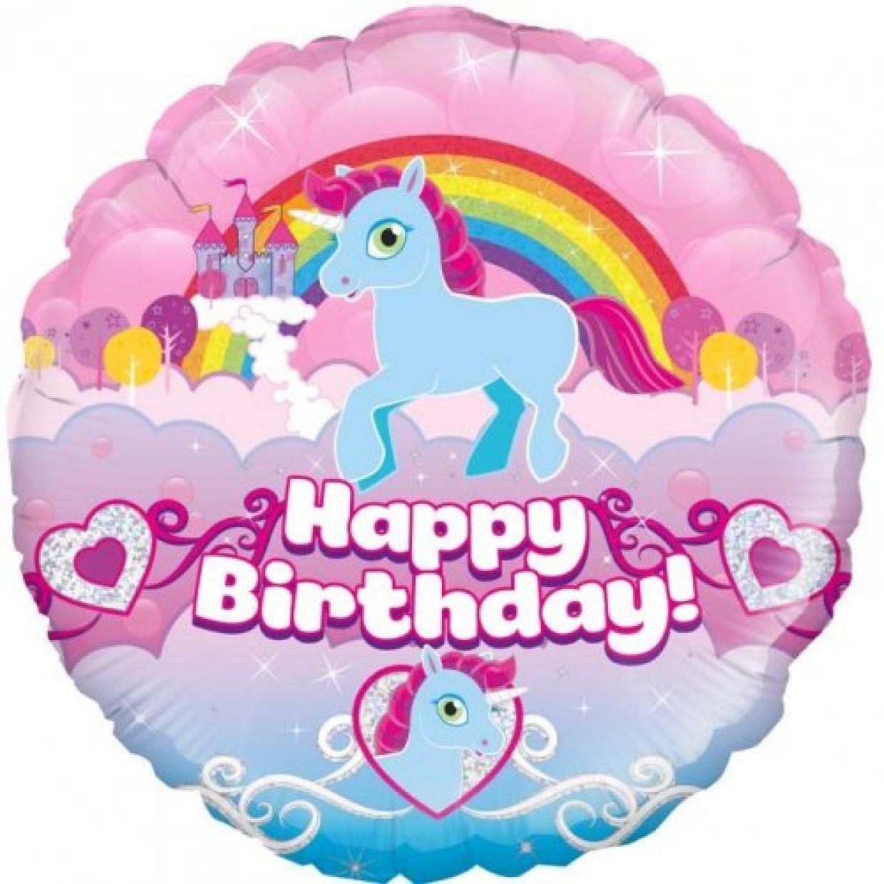 Birthday Rainbow Unicorn Foil Balloon - Party Affair