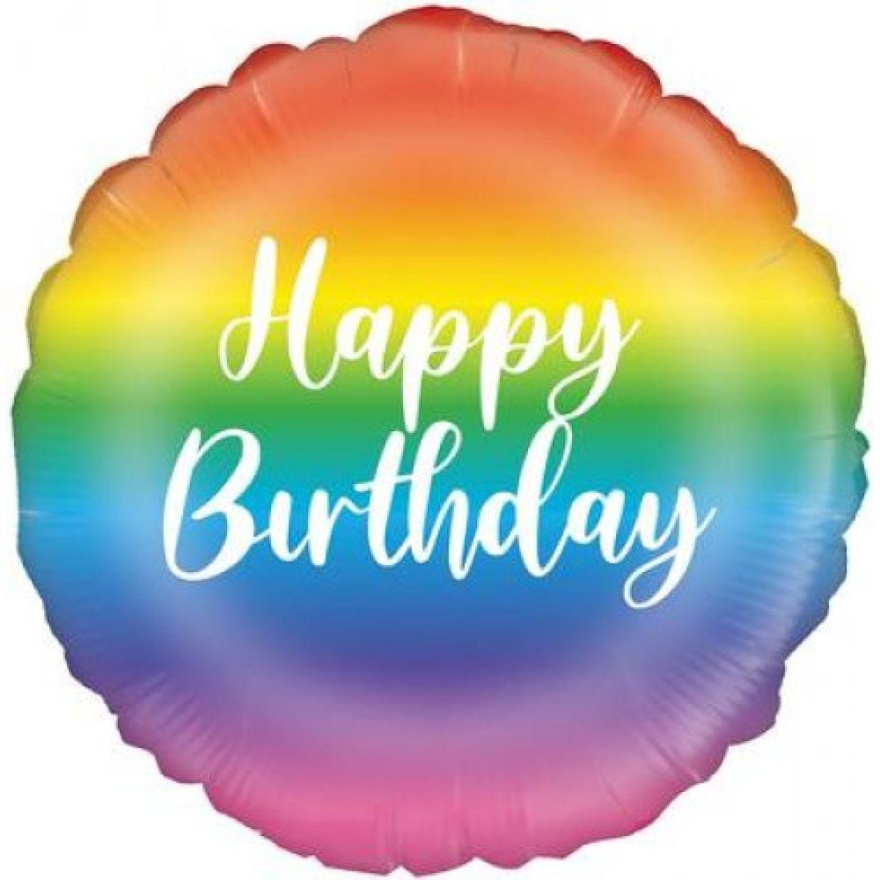 Happy Birthday Rainbow Foil Balloon - Party Affair