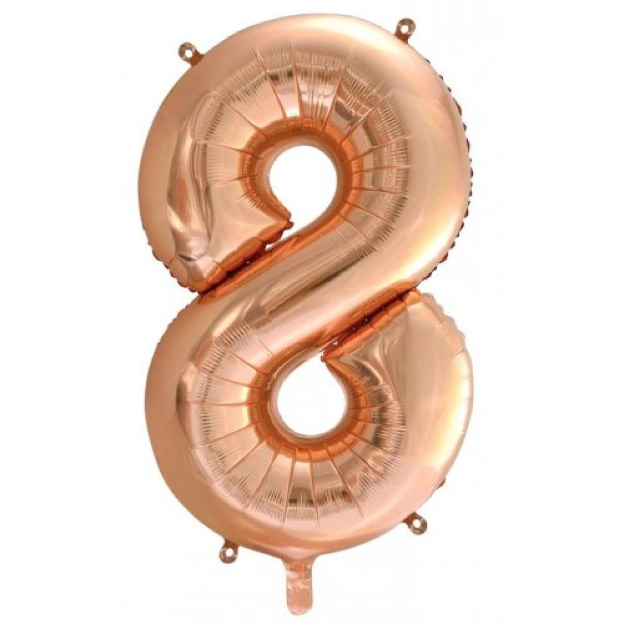 Rose Gold Number 8 Eight 86cm Foil Balloon - Decrotex