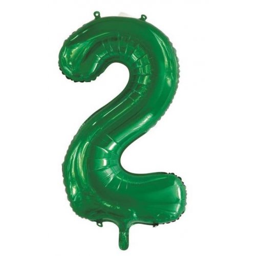 Green Number 7 86cm Foil Balloon 