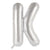 Silver Letter K 86cm Foil Balloon - Decrotex