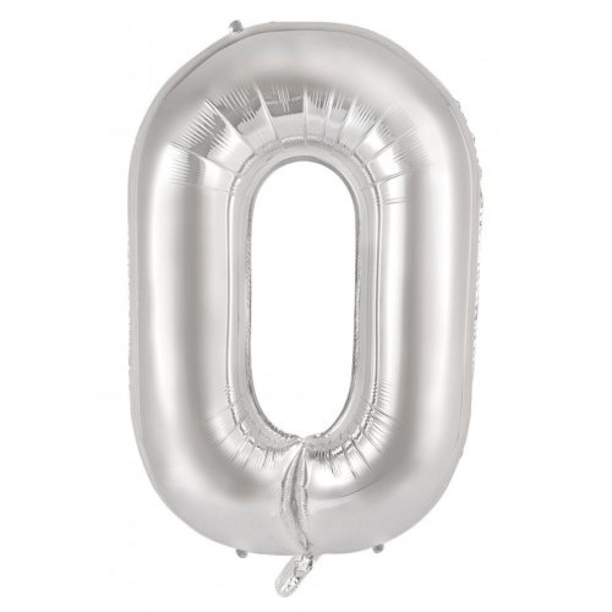 Silver Letter O 86cm Foil Balloon - Party Affair