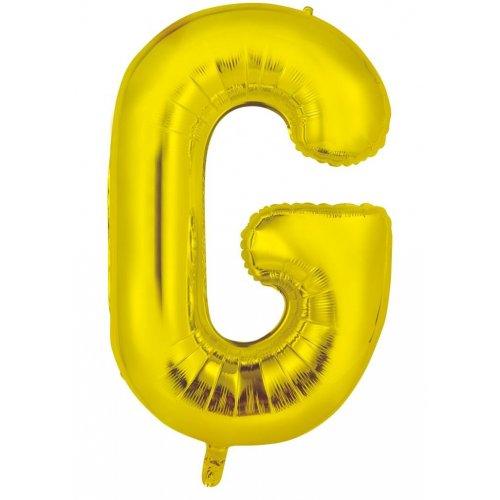 Letter G 86cm Gold Foil Balloon-Decrotex - Party Affair