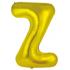 Letter Z 86cm Gold Foil Balloon 