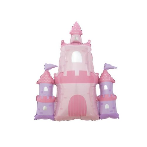 Pink Castle Foil Balloon Shape